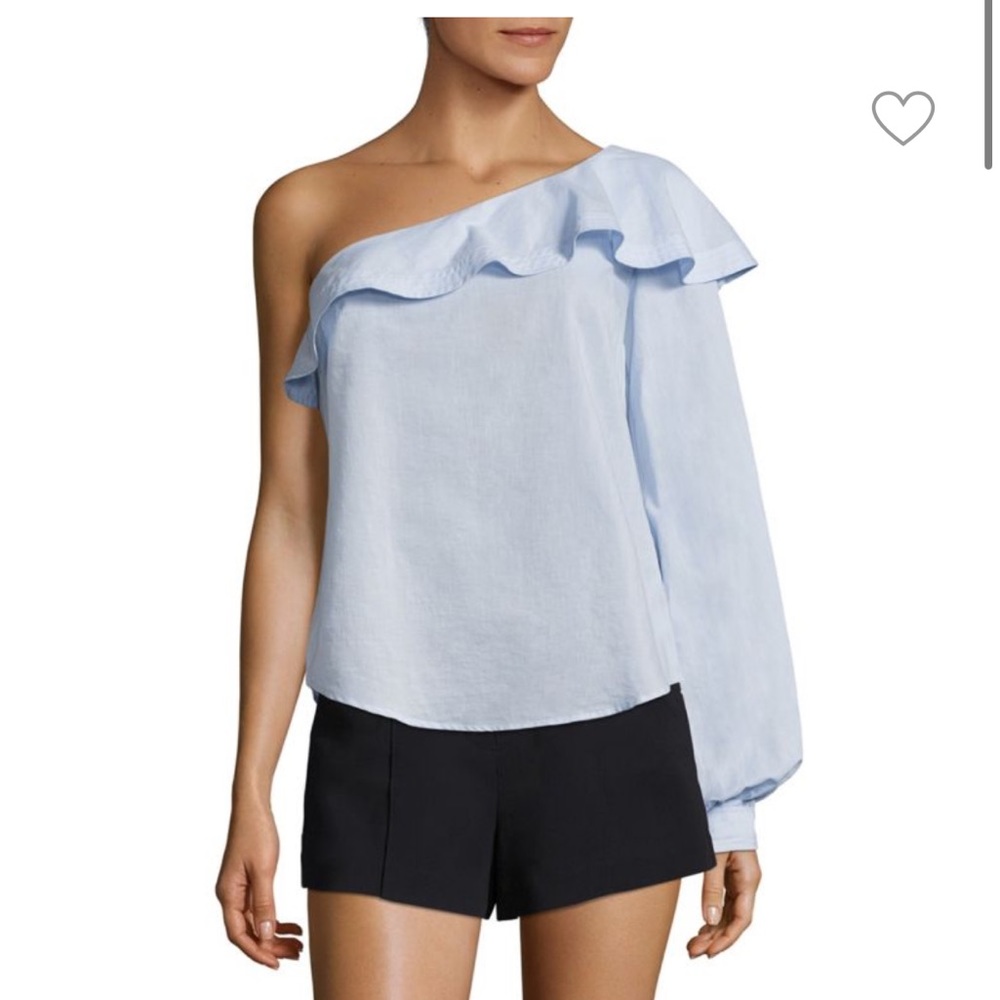 A.L.C.
Brielle Ruffled One-Shoulder Cotton Top